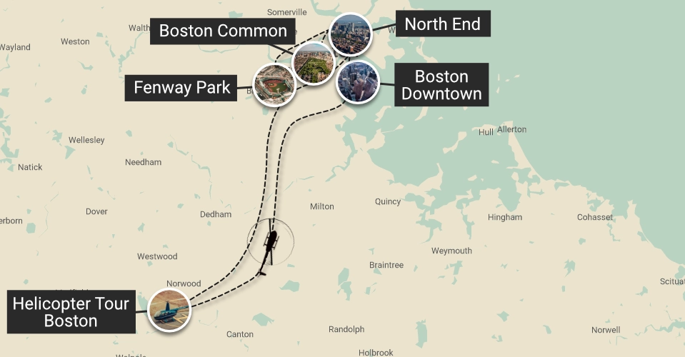 helicopter-tour-boston-30-minute-route-map