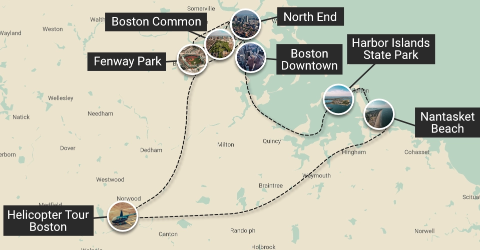 helicopter-tour-boston-45-minute-route-map