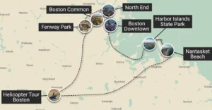 Boston Skyline & Harbor Islands Route