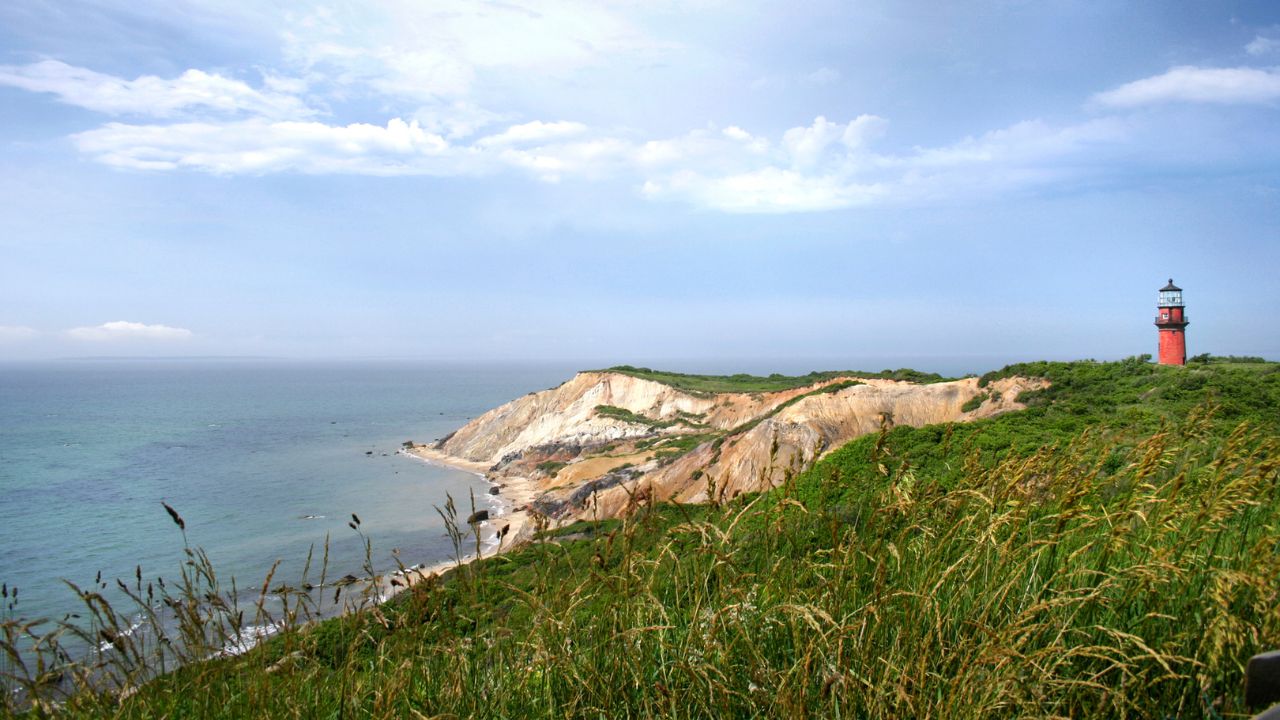 the coastline of Martha's Vineyard
